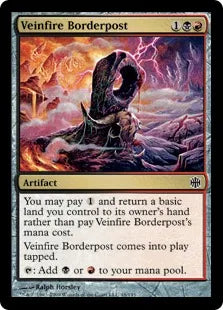 《脈火の境界石/Veinfire Borderpost》[ARB] 金C
