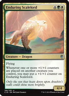 《忍耐の鱗王/Enduring Scalelord》[C16] 金U
