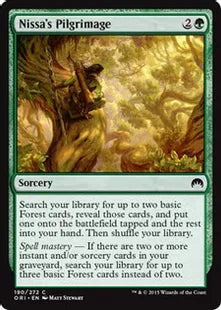 《ニッサの巡礼/Nissa's Pilgrimage》[ORI] 緑C