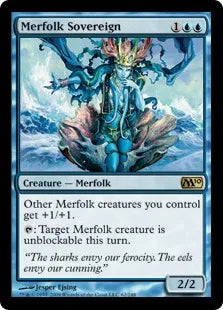 《マーフォークの君主/Merfolk Sovereign》[M10] 青R