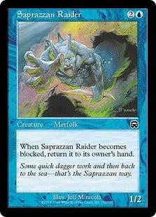 《サプラーツォの略奪者/Saprazzan Raider》[MMQ] 青C