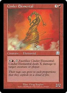 《燃えがらの精霊/Cinder Elemental》[MMQ] 赤U