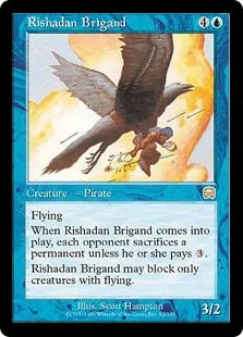 《リシャーダの盗賊/Rishadan Brigand》[MMQ] 青R