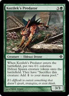 《コジレックの捕食者/Kozilek's Predator》[ROE] 緑C
