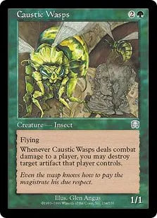 《腐食バチ/Caustic Wasps》[MMQ] 緑U