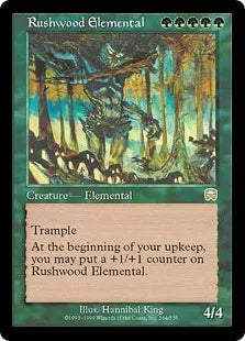 《ラッシュウッドの精霊/Rushwood Elemental》[MMQ] 緑R