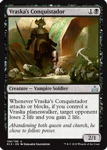 《ヴラスカの征服者/Vraska's Conquistador》[RIX] 黒U