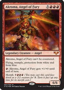 《憤怒の天使アクローマ/Akroma, Angel of Fury》[FtV:Angels] 赤
