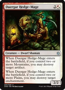 《デュルガーの垣魔道士/Duergar Hedge-Mage》[CMA17] 混U