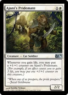 《アジャニの群れ仲間/Ajani's Pridemate》[M11] 白U