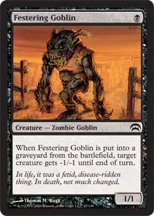 《ただれたゴブリン/Festering Goblin》[PCS] 黒C