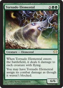 《大竜巻の精霊/Tornado Elemental》[PCS] 緑R
