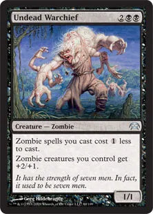 《アンデッドの戦長/Undead Warchief》[PCS] 黒U