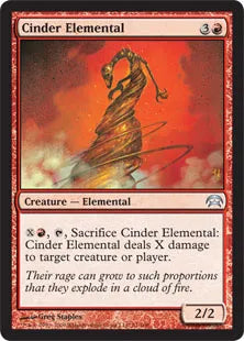 《燃えがらの精霊/Cinder Elemental》[PCS] 赤U