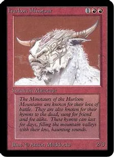 《ハールーン・ミノタウルス/Hurloon Minotaur》[LEA] 赤C
