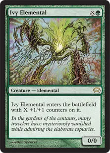 《キヅタの精霊/Ivy Elemental》[PCS] 緑R