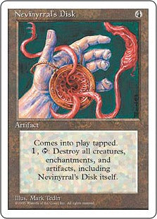 《ネビニラルの円盤/Nevinyrral's Disk》[4ED] 茶R