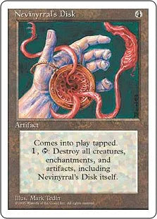 《ネビニラルの円盤/Nevinyrral's Disk》[4ED] 茶R