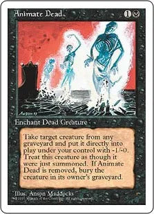 《動く死体/Animate Dead》[4ED] 黒U