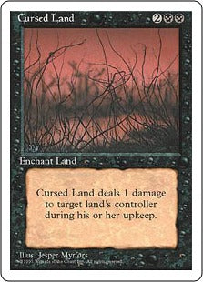 《呪われた地/Cursed Land》[4ED] 黒U