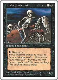 《蠢く骸骨/Drudge Skeletons》[4ED] 黒C