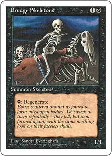 《蠢く骸骨/Drudge Skeletons》[4ED] 黒C