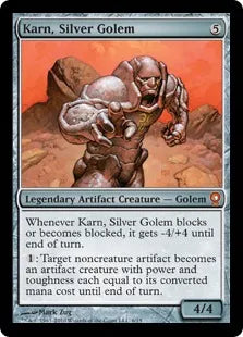 《銀のゴーレム、カーン/Karn, Silver Golem》[FtV:Relics] 茶