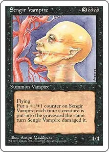 《センギアの吸血鬼/Sengir Vampire》[4ED] 黒U