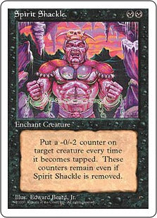 《魂の枷/Spirit Shackle》[4ED] 黒U