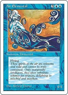 《大気の精霊/Air Elemental》[4ED] 青U