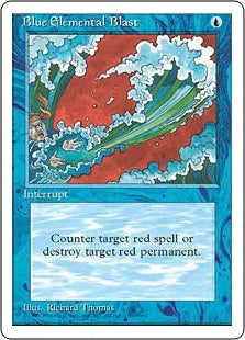 《青霊破/Blue Elemental Blast》[4ED] 青C