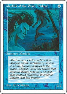 《真珠三叉矛の人魚/Merfolk of the Pearl Trident》[4ED] 青C