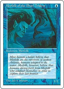 《真珠三叉矛の人魚/Merfolk of the Pearl Trident》[4ED] 青C