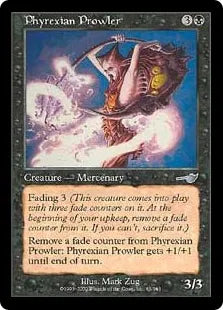 《ファイレクシアのうろつくもの/Phyrexian Prowler》[NEM] 黒U