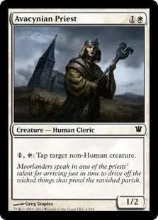 《アヴァシン教の僧侶/Avacynian Priest》[ISD] 白C