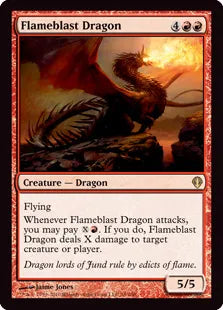 《炎破のドラゴン/Flameblast Dragon》[ARC] 赤R