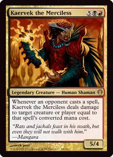 《無慈悲なる者ケアヴェク/Kaervek the Merciless》[ARC] 金R