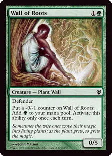 《根の壁/Wall of Roots》[ARC] 緑C