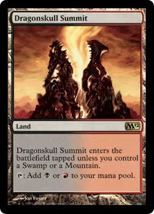 《竜髑髏の山頂/Dragonskull Summit》[M12] 土地R