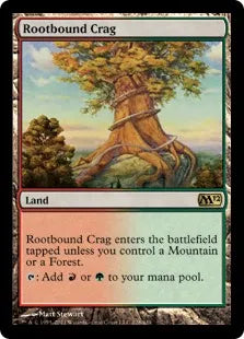 《根縛りの岩山/Rootbound Crag》[M12] 土地R