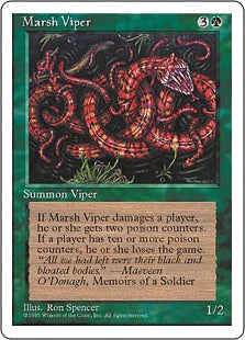 《マーシュ・バイパー/Marsh Viper》[4ED] 緑C