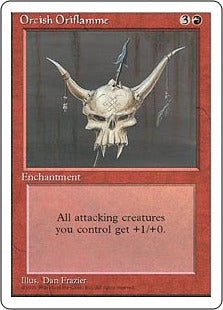 《オークの軍旗/Orcish Oriflamme》[4ED] 赤U