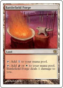 《戦場の鍛冶場/Battlefield Forge》[9ED] 土地R