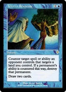 《テフェリーの反応/Teferi's Response》[INV] 青R