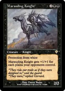 《無法の騎士/Marauding Knight》[INV] 黒R