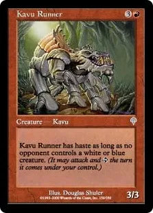 《カヴーの飛脚/Kavu Runner》[INV] 赤U