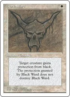 《黒の護法印/Black Ward》[4ED] 白U