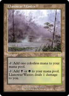 《ラノワールの荒原/Llanowar Wastes》[APC] 土地R