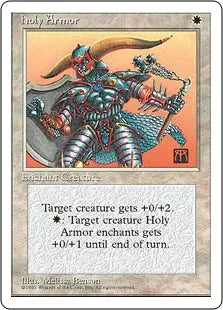 《聖なる鎧/Holy Armor》[4ED] 白C