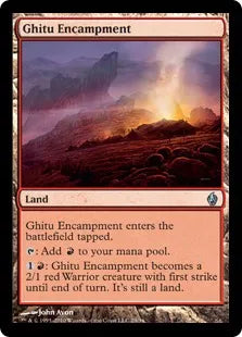 《ギトゥの宿営地/Ghitu Encampment》[FAL] 土地U